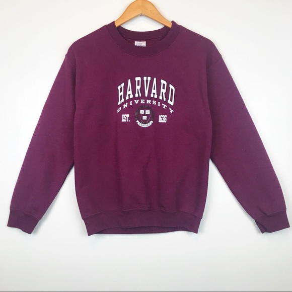 maroon harvard sweatshirt